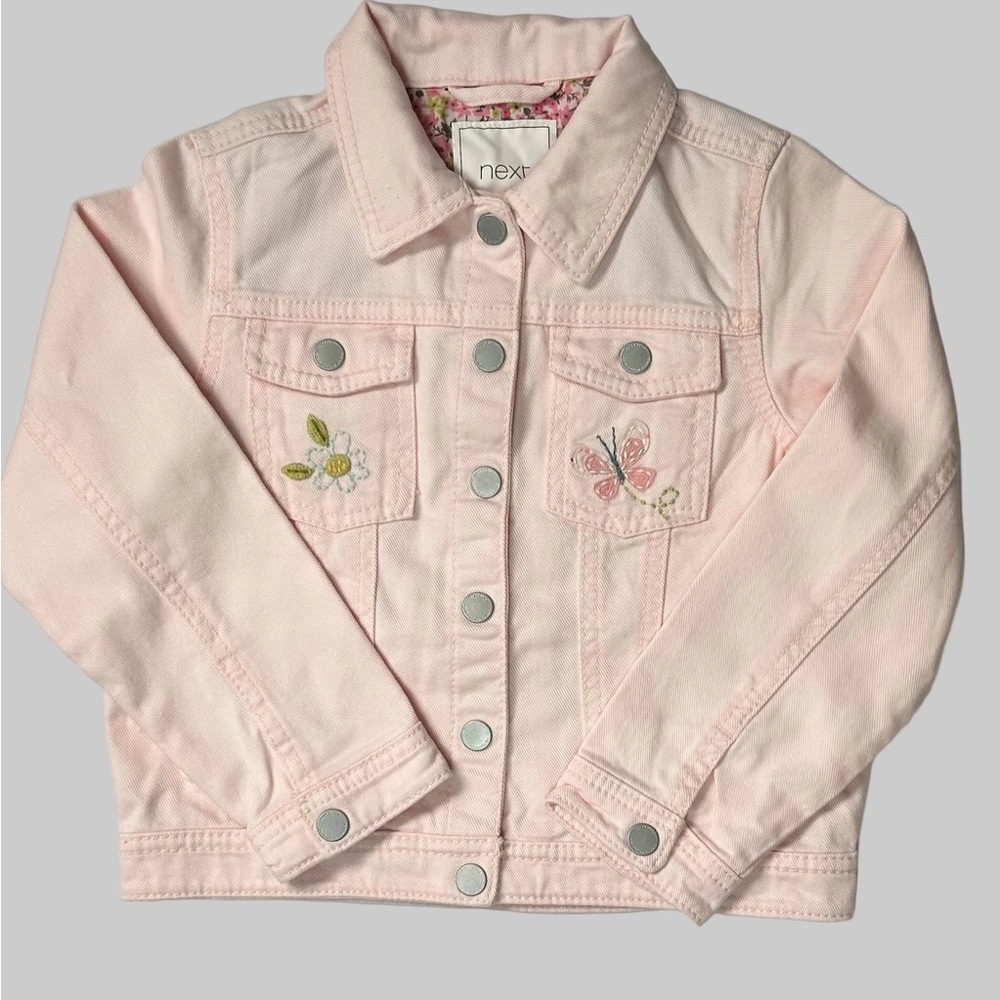 NEXT Pink Denim Jacket 5/6